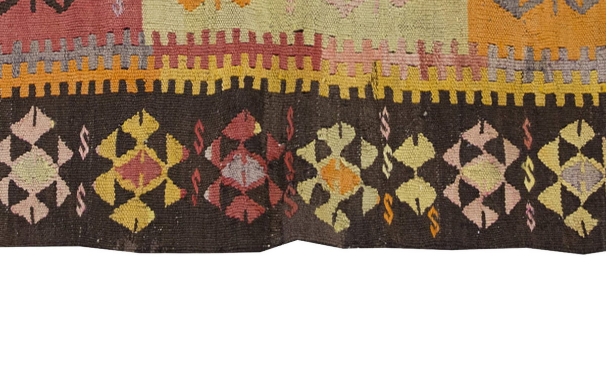 Vintage Kilim Rug,Konya Kilim 3'2" x 5" feet 96 x 150 cm