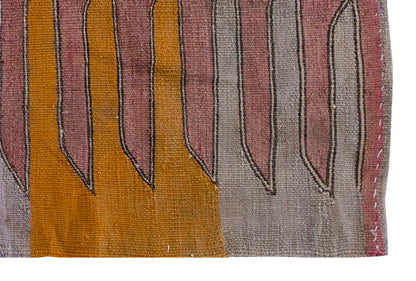 Vintage Kilim Rug,Bodrum Milas Kilim 3'3" x 3'7" feet 98 x 109 cm