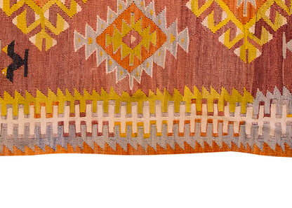 Vintage Kilim Rug,Denizli Eşme Kilim 3'3" x 4'8" feet 100 x 142 cm