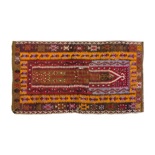Vintage Kilim Rug,Kırşehir Kilim 3'3" x 6" feet 99 x 184 cm