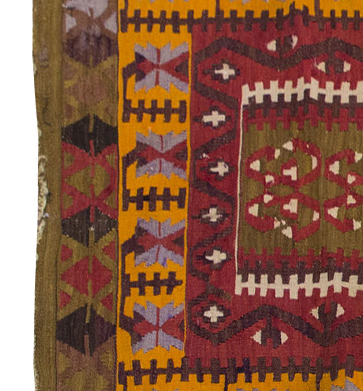 Vintage Kilim Rug,Kırşehir Kilim 3'3" x 6" feet 99 x 184 cm
