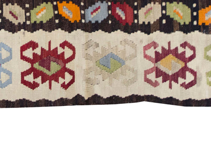 Vintage Kilim Rug,Besarabian Kilim 3'3" x 7" feet 98 x 210 cm