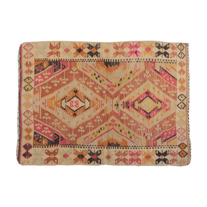 Vintage Kilim Rug,Adana Kilim 3'4" x 4'6" feet 102 x 138 cm