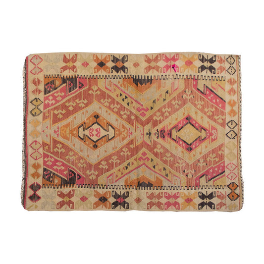 Vintage Kilim Rug,Adana Kilim 3'4" x 4'6" feet 102 x 138 cm
