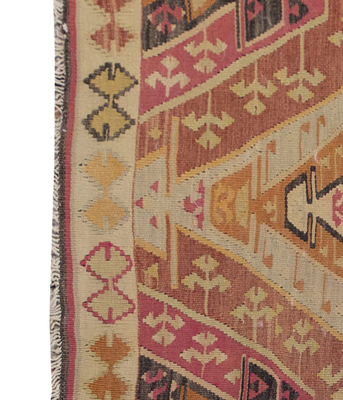 Vintage Kilim Rug,Adana Kilim 3'4" x 4'6" feet 102 x 138 cm