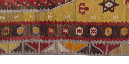 Vintage Kilim Rug,Sivas Şarkışla Kilim 3'4" x 5'5" feet 101 x 164 cm