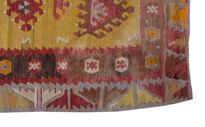 Vintage Kilim Rug,Sivas Şarkışla Kilim 3'4" x 5'5" feet 101 x 164 cm