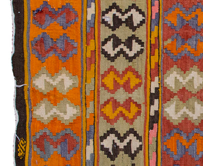 Vintage Kilim Rug,Adana Kilim 3'4" x 6" feet 101 x 180 cm
