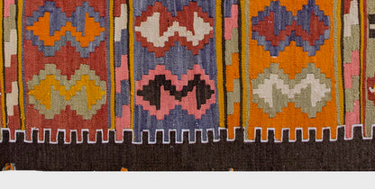 Vintage Kilim Rug,Adana Kilim 3'4" x 6" feet 101 x 180 cm