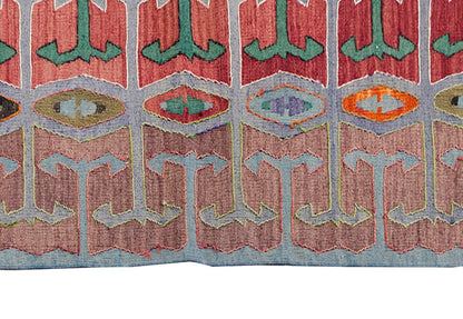 Vintage Kilim Rug,Denizli Kilim 3'4" x 6'5" feet 102 x 195 cm