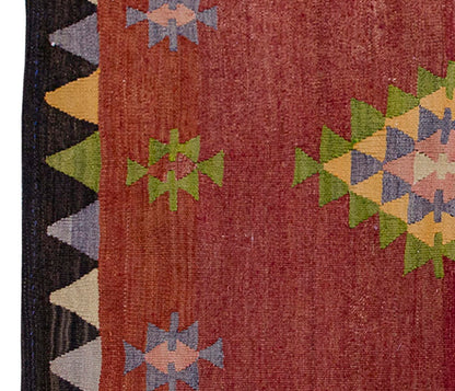 Vintage Kilim Rug,west Part of Turkey Kilim 3'5" x 3'5" feet 104 x 105 cm