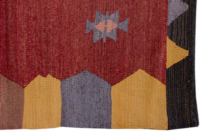 Vintage Kilim Rug,west Part of Turkey Kilim 3'5" x 3'5" feet 104 x 105 cm