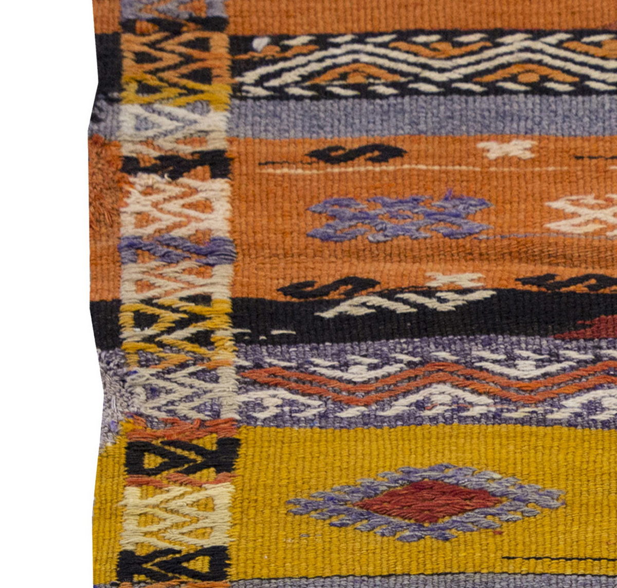 Vintage Kilim Rug,West Part of Turkey Kilim 3'5" x 3'6" feet 103 x 106 cm