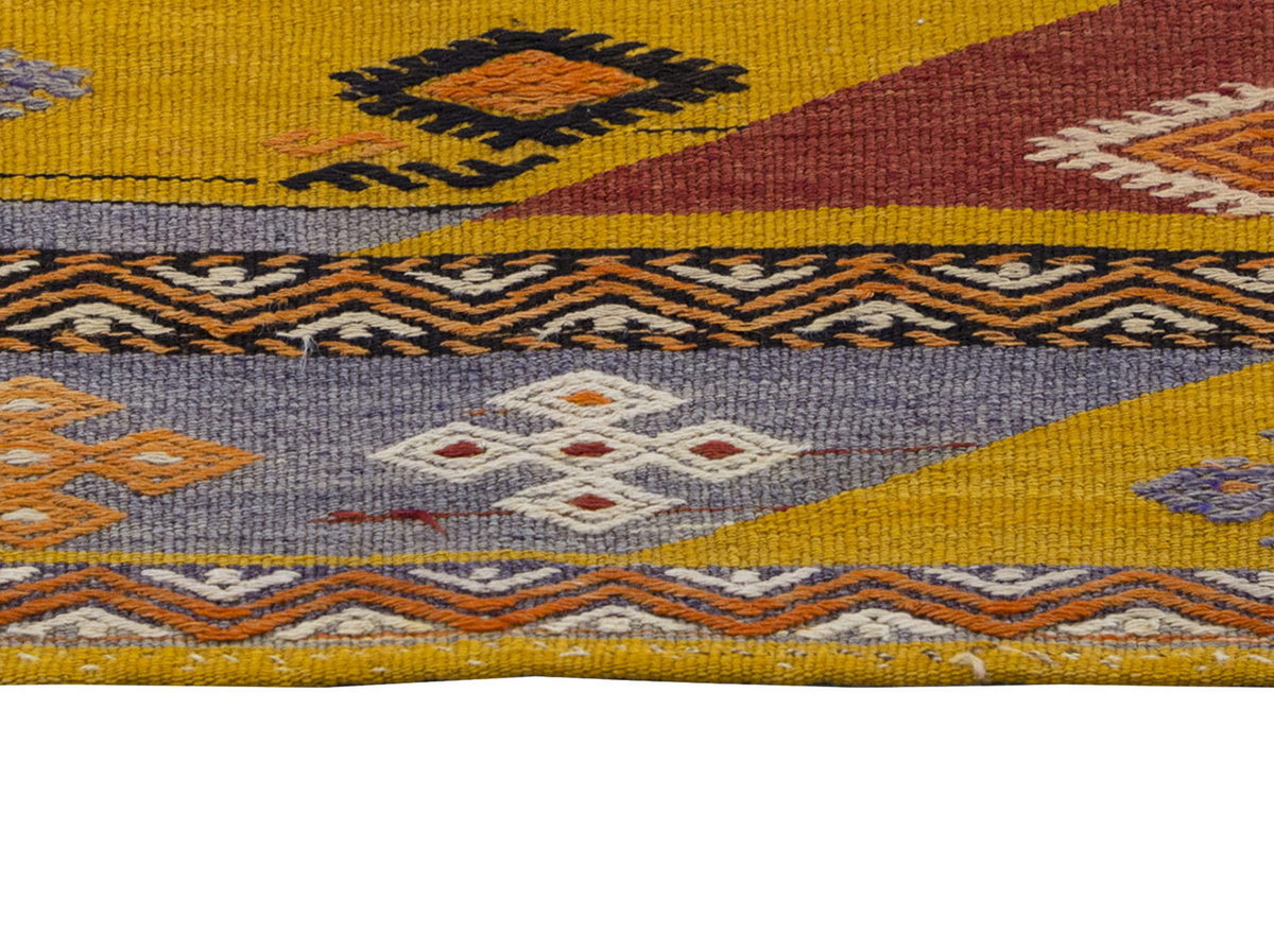 Vintage Kilim Rug,West Part of Turkey Kilim 3'5" x 3'6" feet 103 x 106 cm