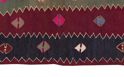 Vintage Kilim Rug,Balıkesir Kilim 3'5" x 3'9" feet 103 x 114 cm