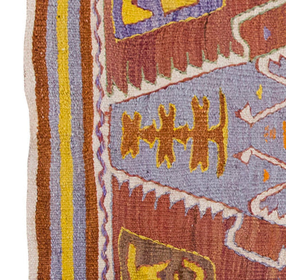 Vintage Kilim Rug,Nomadic Barac Kilim 3'5" x 4'6" feet 104 x 138 cm