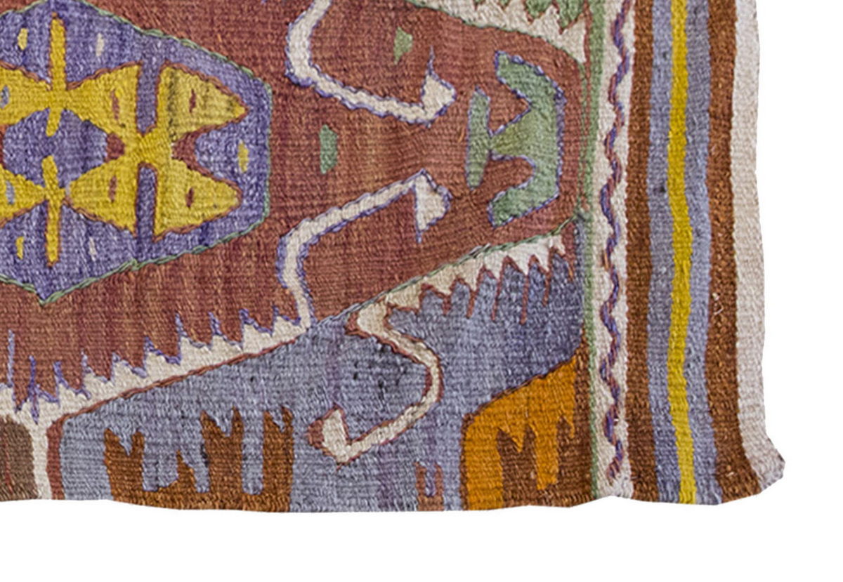 Vintage Kilim Rug,Nomadic Barac Kilim 3'5" x 4'6" feet 104 x 138 cm
