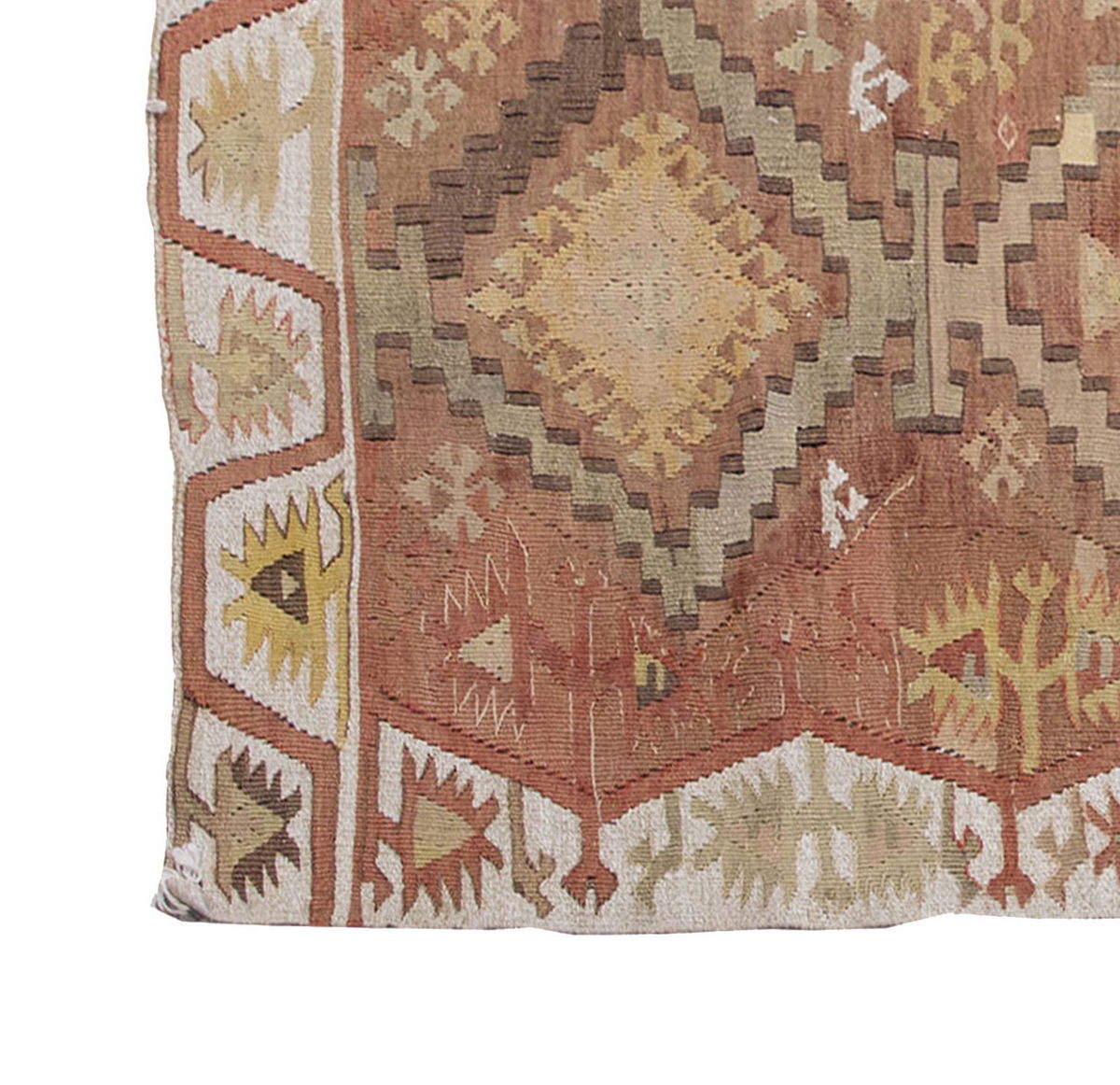Vintage Kilim Rug,Adana Kilim 3'5" x 5" feet 105 x 153 cm