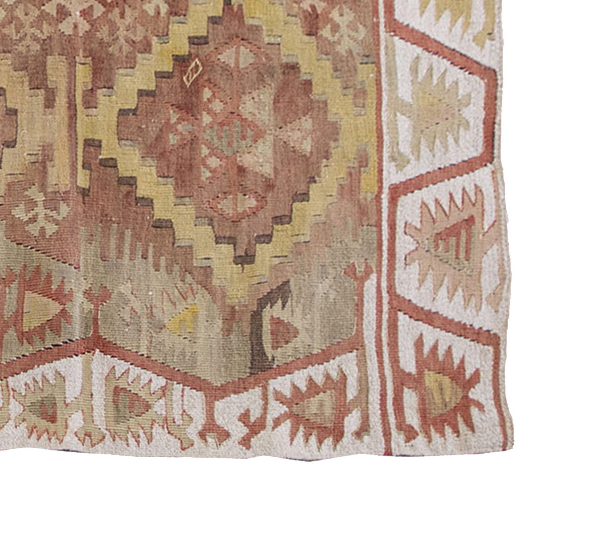 Vintage Kilim Rug,Adana Kilim 3'5" x 5" feet 105 x 153 cm
