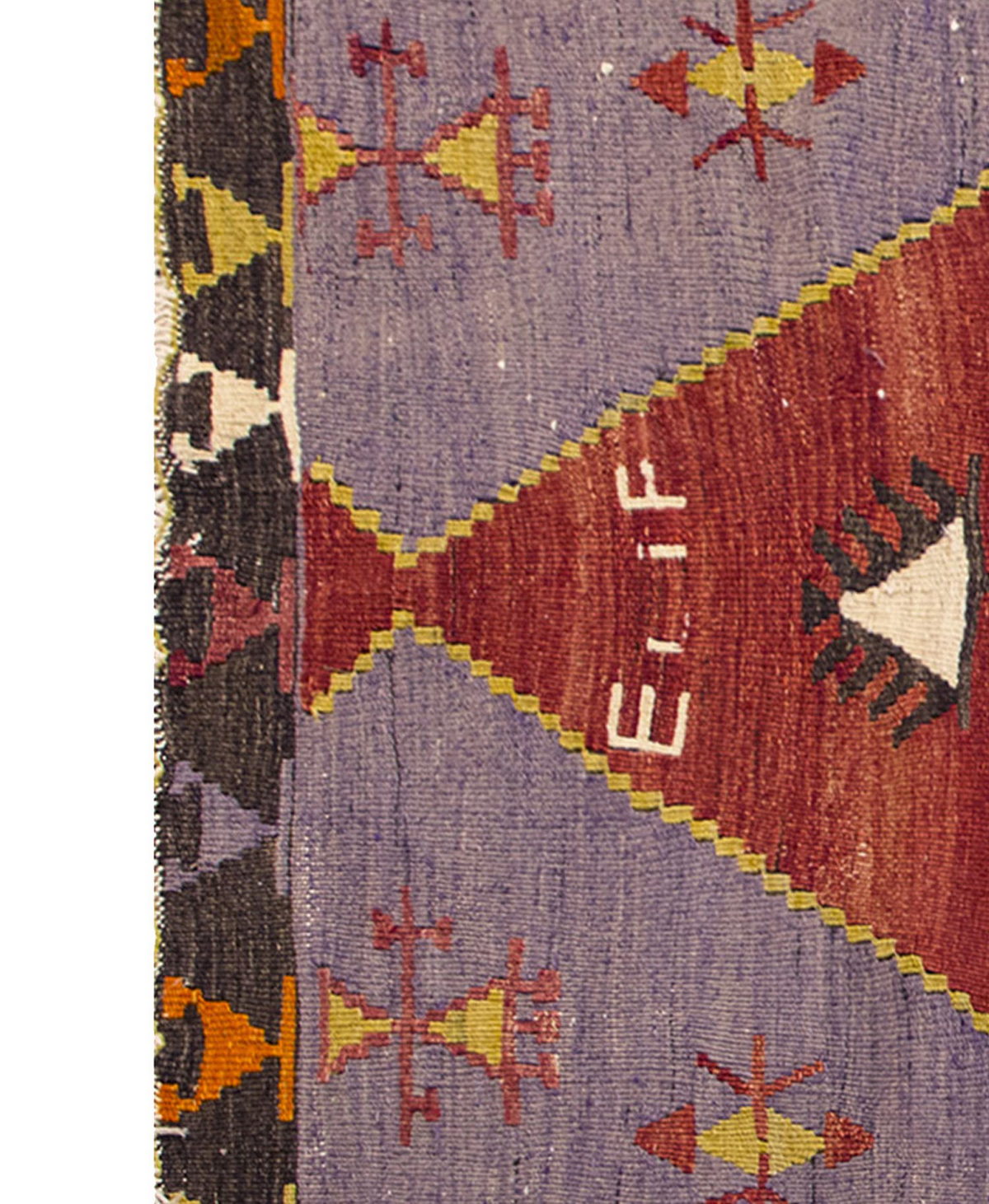 Vintage Kilim Rug,Emirdağ Kilim 3'5" x 5" feet 105 x 154 cm
