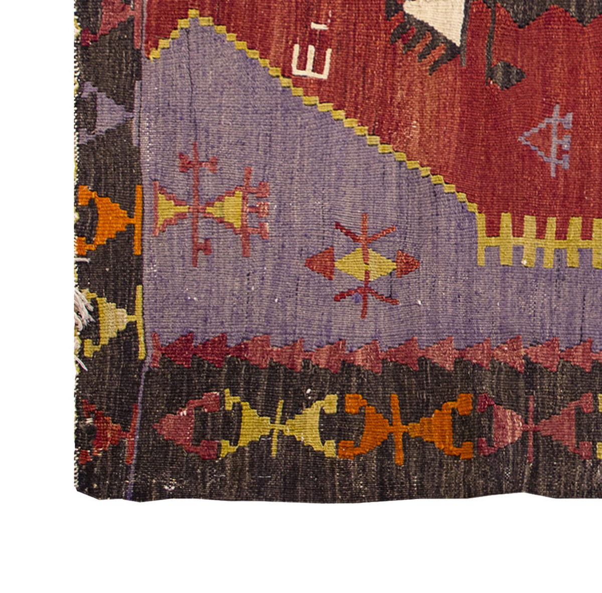 Vintage Kilim Rug,Emirdağ Kilim 3'5" x 5" feet 105 x 154 cm
