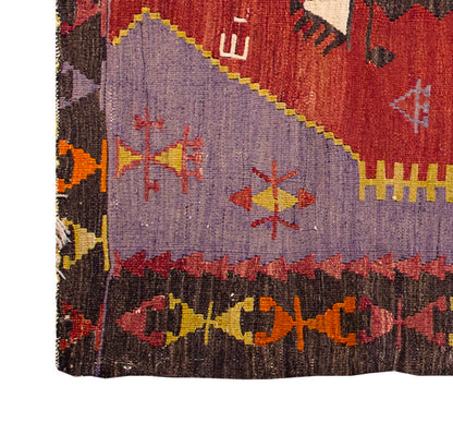Vintage Kilim Rug,Emirdağ Kilim 3'5" x 5" feet 105 x 154 cm