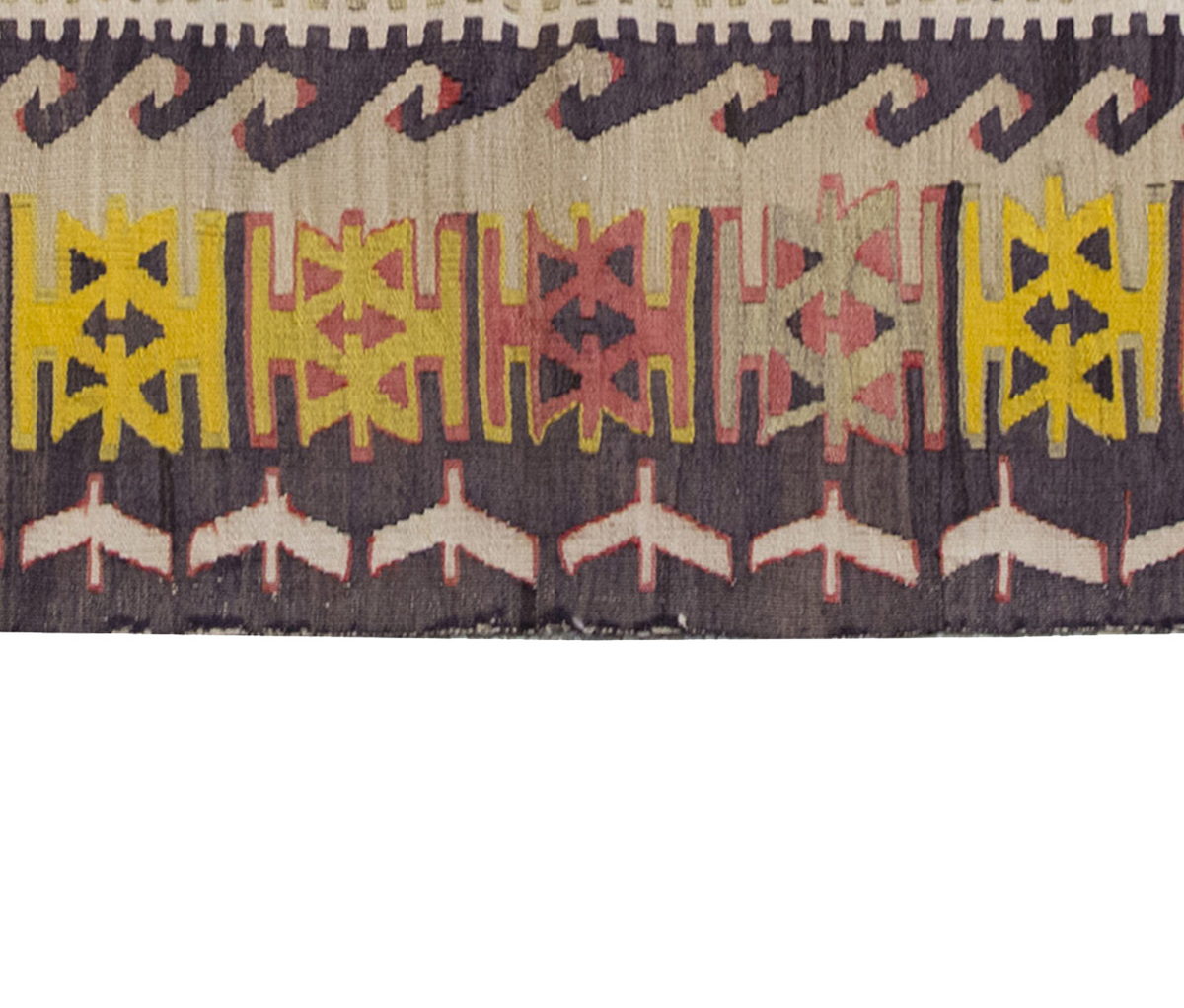 Vintage Kilim Rug,Konya Kilim 3'5" x 5'4" feet 103 x 163 cm