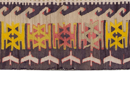 Vintage Kilim Rug,Konya Kilim 3'5" x 5'4" feet 103 x 163 cm