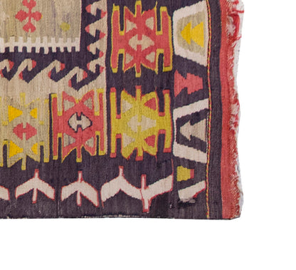 Vintage Kilim Rug,Konya Kilim 3'5" x 5'4" feet 103 x 163 cm