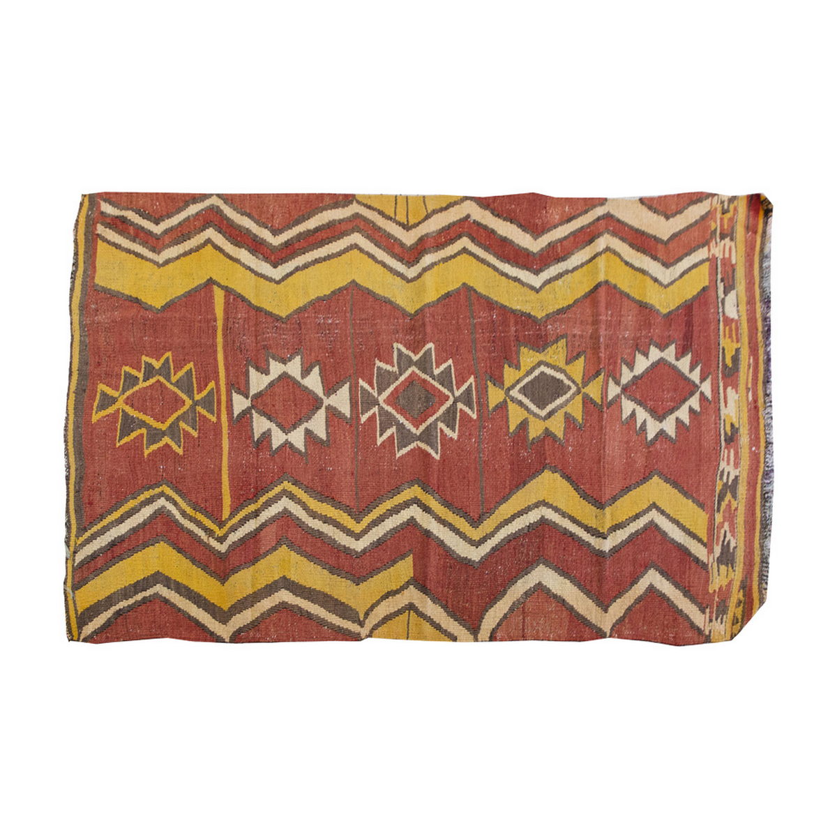 Vintage Kilim Rug,Manastır Kilim 3'5" x 5'8" feet 105 x 172 cm