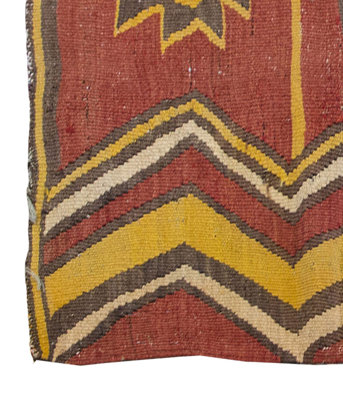 Vintage Kilim Rug,Manastır Kilim 3'5" x 5'8" feet 105 x 172 cm