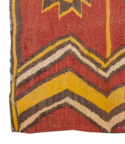 Vintage Kilim Rug,Manastır Kilim 3'5" x 5'8" feet 105 x 172 cm