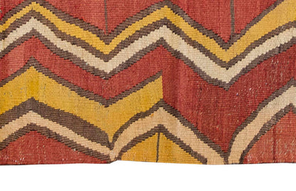 Vintage Kilim Rug,Manastır Kilim 3'5" x 5'8" feet 105 x 172 cm