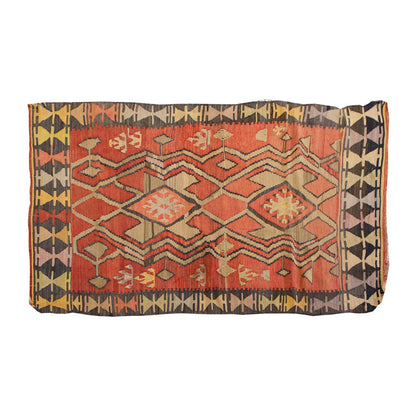 Vintage Kilim Rug,Kayseri Kilim 3'5" x 6'7" feet 105 x 201 cm