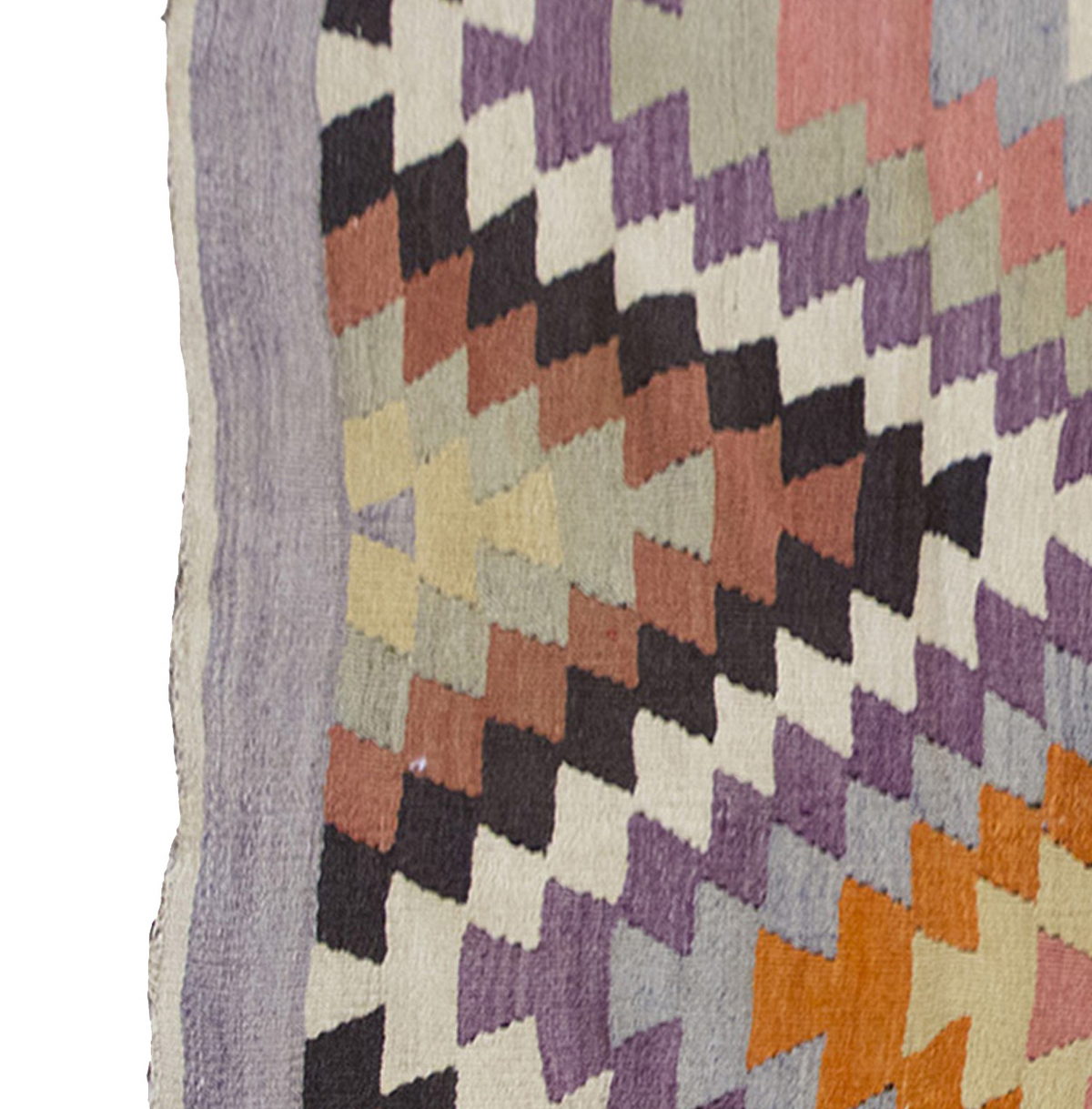 Vintage Kilim Rug,West Part of Turkey Kilim 3'6" x 5'2" feet 107 x 157 cm
