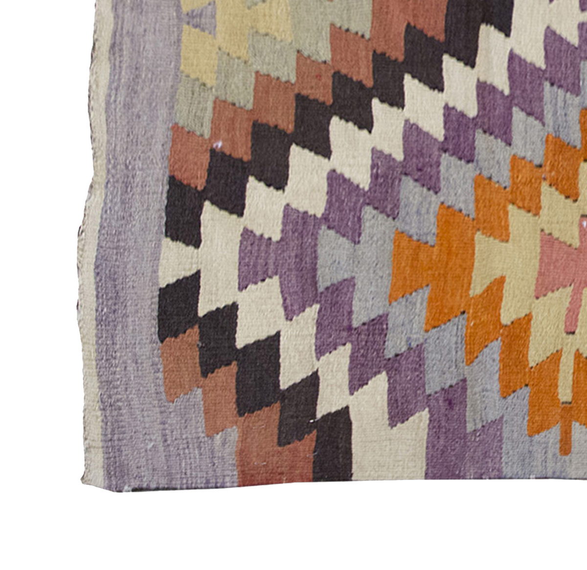 Vintage Kilim Rug,West Part of Turkey Kilim 3'6" x 5'2" feet 107 x 157 cm