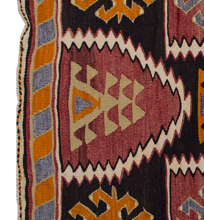 Vintage Kilim Rug,Konya Kilim 3'6" x 5'3" feet 106 x 161 cm