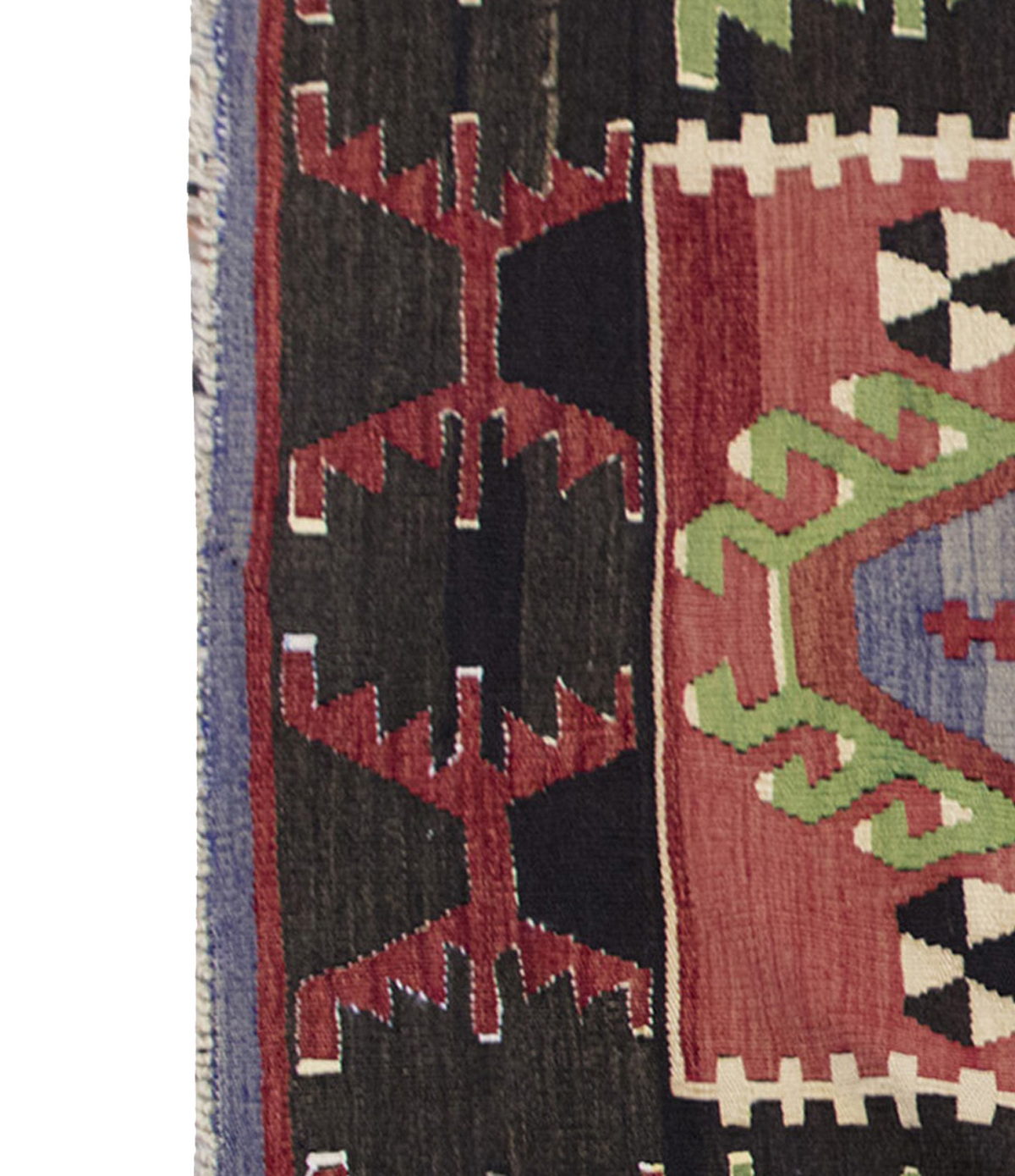 Vintage Kilim Rug,Denizli Kilim 3'6" x 5'3" feet 107 x 160 cm