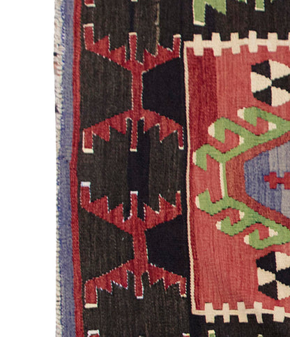 Vintage Kilim Rug,Denizli Kilim 3'6" x 5'3" feet 107 x 160 cm