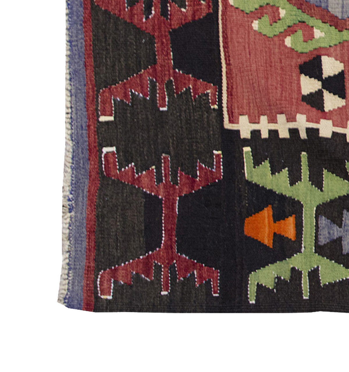 Vintage Kilim Rug,Denizli Kilim 3'6" x 5'3" feet 107 x 160 cm