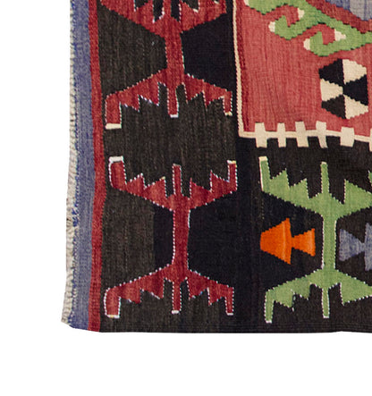 Vintage Kilim Rug,Denizli Kilim 3'6" x 5'3" feet 107 x 160 cm