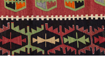 Vintage Kilim Rug,Denizli Kilim 3'6" x 5'3" feet 107 x 160 cm