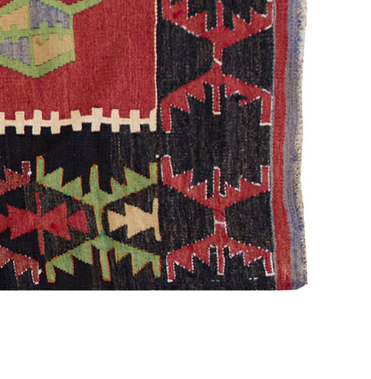 Vintage Kilim Rug,Denizli Kilim 3'6" x 5'3" feet 107 x 160 cm