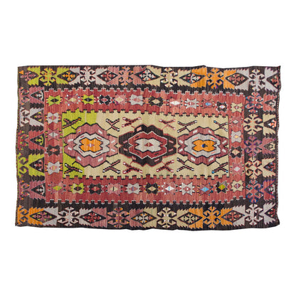 Vintage Kilim Rug,Konya Hotamış Kilim 3'6" x 5'5" feet 106 x 166 cm