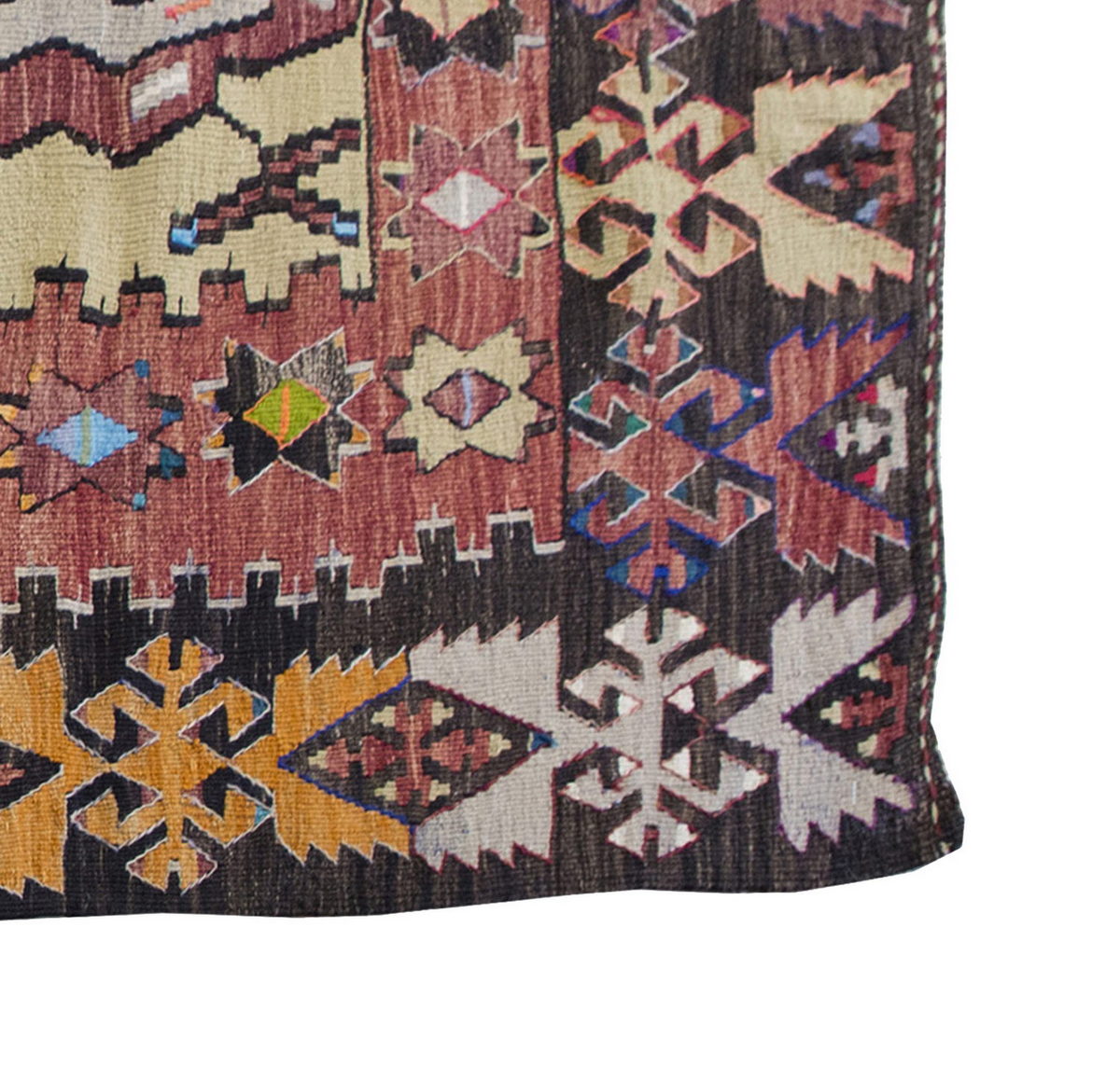 Vintage Kilim Rug,Konya Hotamış Kilim 3'6" x 5'5" feet 106 x 166 cm