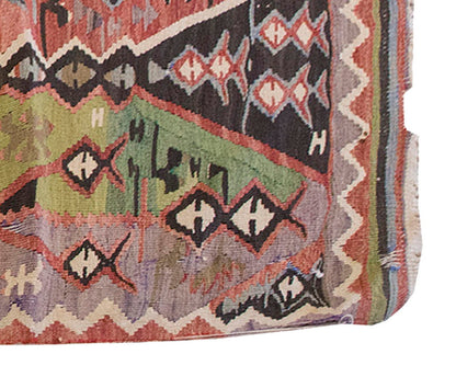 Vintage Kilim Rug,Denizli Kilim 3'6" x 5'6" feet 107 x 167 cm