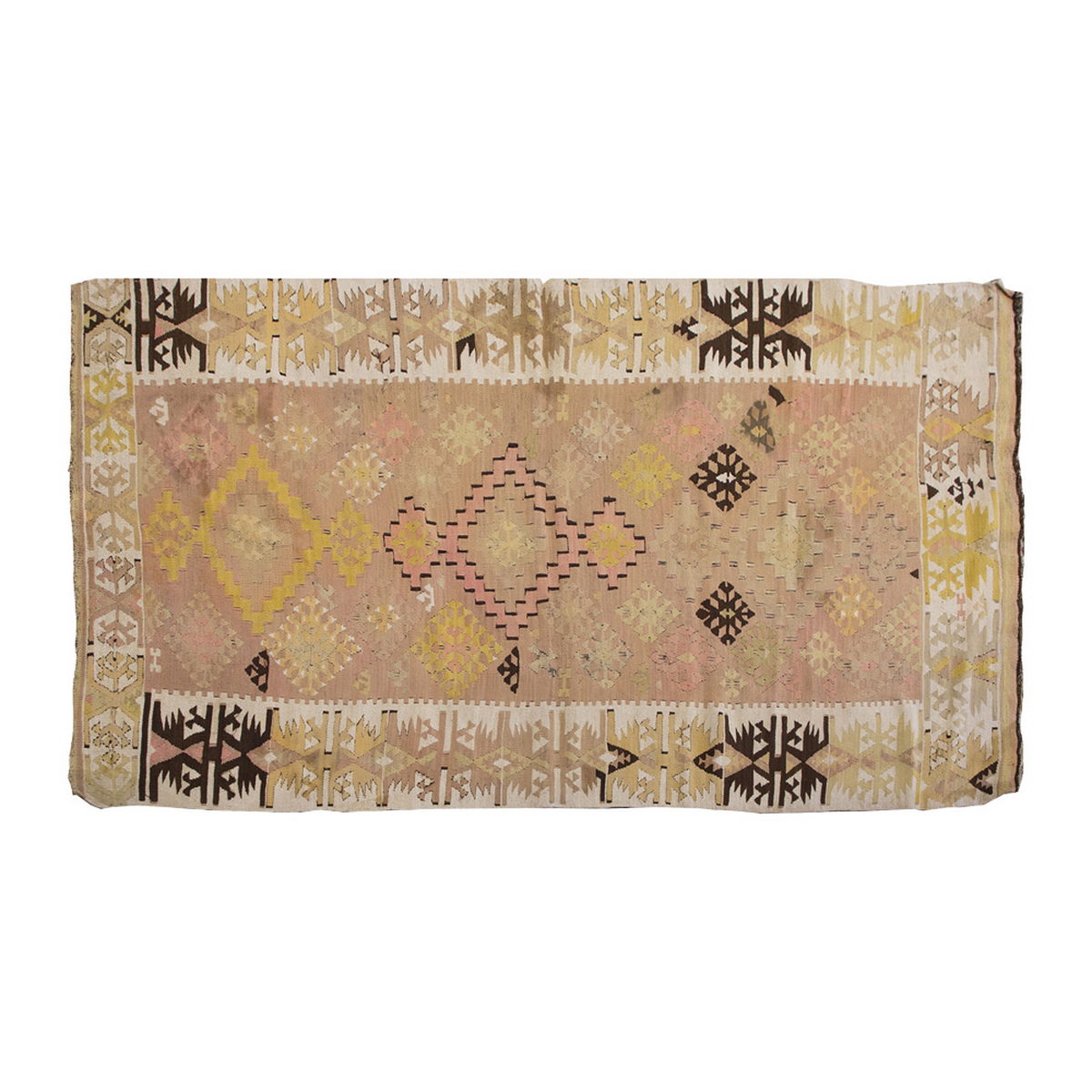 Vintage Kilim Rug,Adana Kilim 3'6" x 6" feet 106 x 180 cm