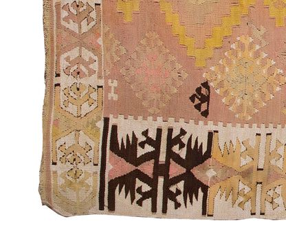 Vintage Kilim Rug,Adana Kilim 3'6" x 6" feet 106 x 180 cm