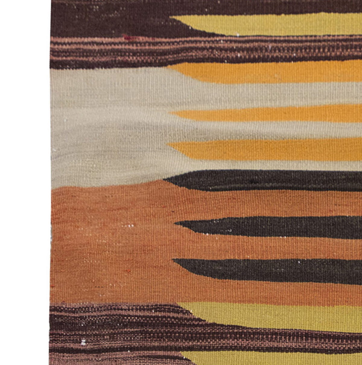 Vintage Kilim Rug,Bodrum Milas Kilim 3'7" x 4" feet 108 x 119 cm