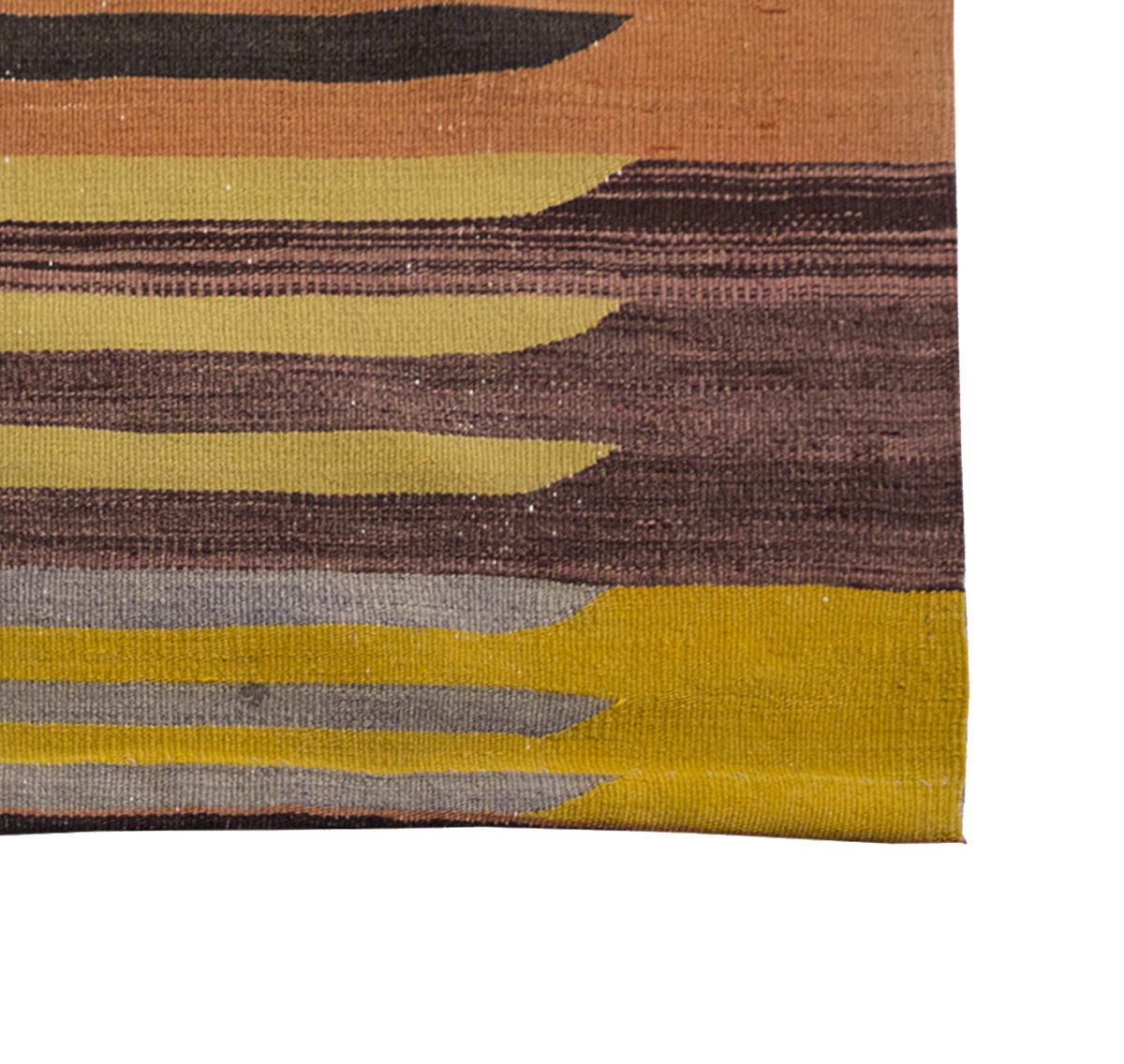 Vintage Kilim Rug,Bodrum Milas Kilim 3'7" x 4" feet 108 x 119 cm